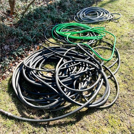 Lot of Assorted Garden Hoses