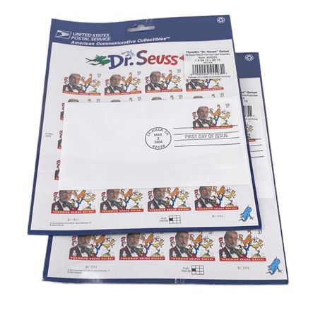 USPS American Commemorative Collectibles Dr. Seuss Stamp Panels