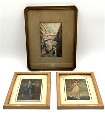 Vintage Small-Framed Pictures Lot
