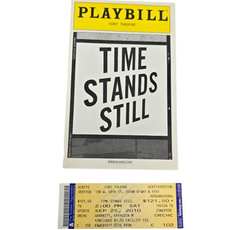 Christina Ricci, Laura Linney "Time Stands Still" Broadway Playbill