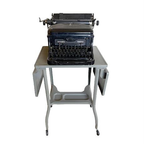Antique Remington Tabulator Typewriter with Table