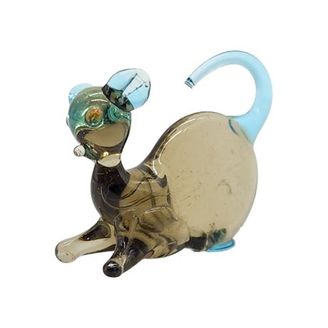 Vintage Murano Glass Miniature Mouse Figurine