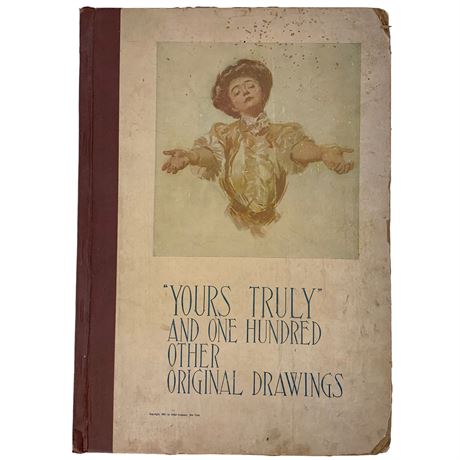 1907 “Yours Truly” Hardback Gibson Girl Beauties Illustrated Book