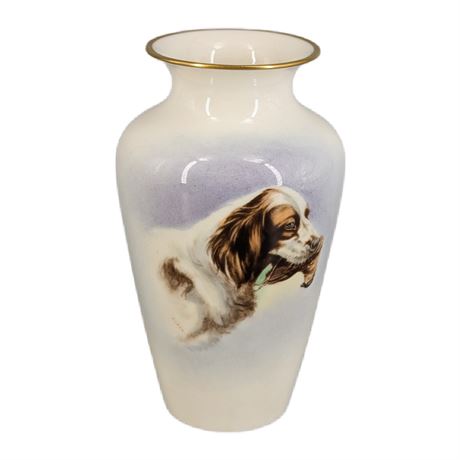Lenox Porcelain 1900s "Hunter Arms Co. Prize" Hunting Dog Trophy Vase