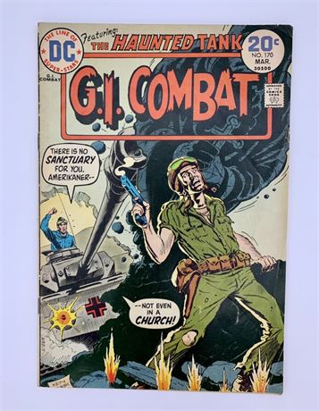 No 170 1974 DC G I Combat 20 cent Comic Book