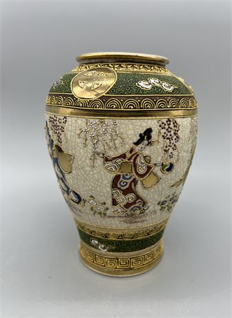 Japanese Satsuma-style vase