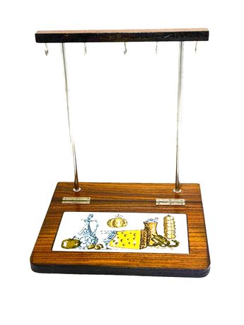 MCM Cocktail Bar Tool Set - Wood w/Tile