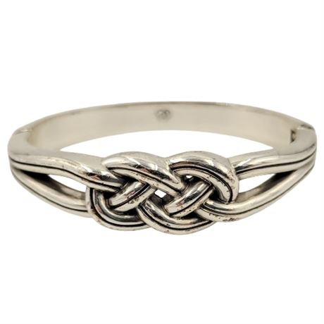 Silver Tone Brighton Knot Magnetic Hinge Bracelet