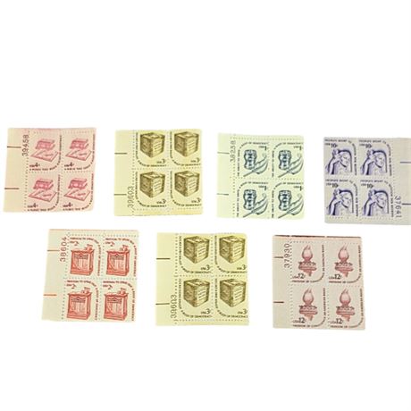 Lot of Plate Block Stamps