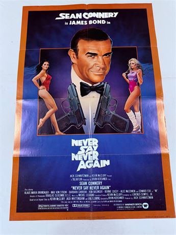 Never Say Never Again Original 27x41” Movie Poster