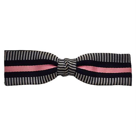 Vintage Shur-On Striped Bow Tie