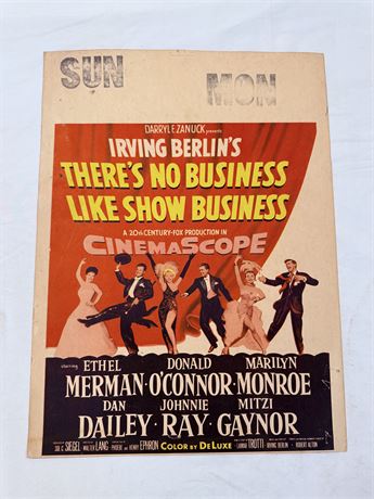 Marilyn Monroe No Business Like Show Business Original 14x20 Movie Poster