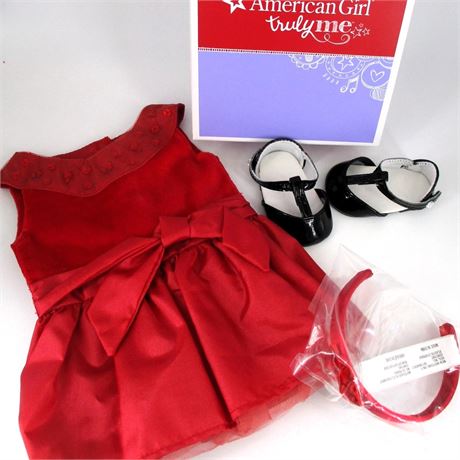 NIB American Girl Doll JOYFUL JEWELS Doll Clothing Outfit Dress Shoes Headband