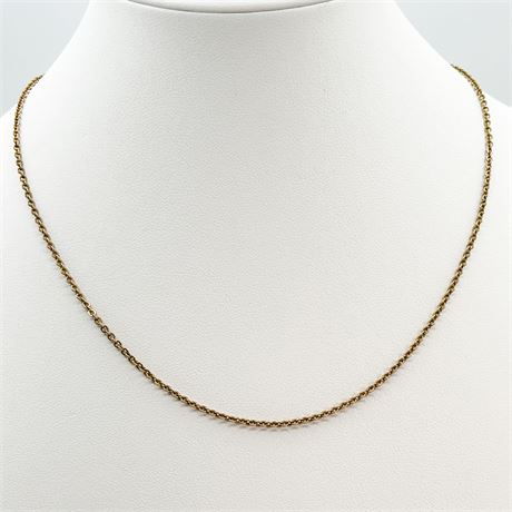 Vintage Simmons Gold Tone Chain Necklace