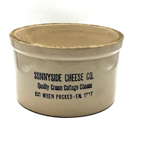 Vintage Sunnyside Cheese Co. Crock