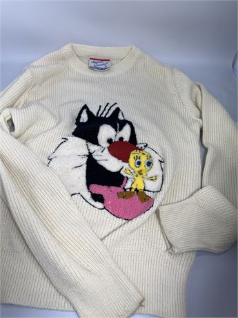 Vintage American character Sylvester Tweety, Bird size small kids, sweater