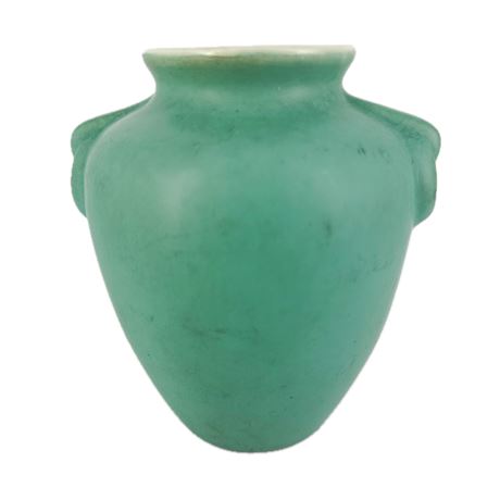 Vintage Coors Pottery Green Deco Vase