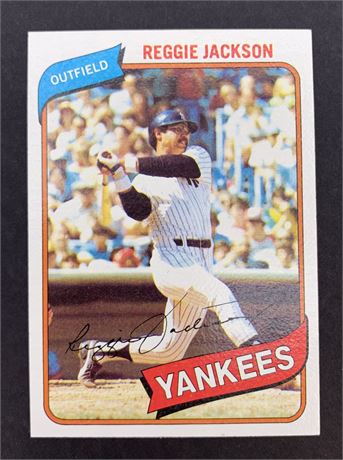 1980 TOPPS #600 Reggie Jackson Yankees Baseball Card