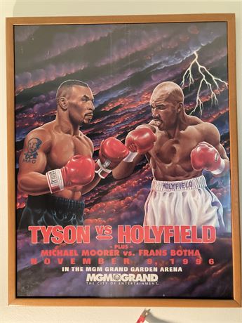 TYSON vs HOLYFIELD MGM PROMOTIONAL POSTER