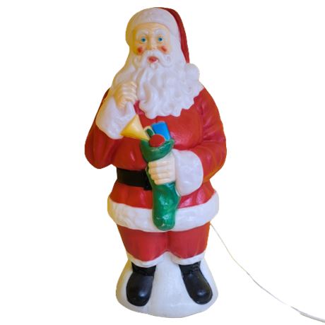 Vintage Blow Mold Light Up Santa Claus