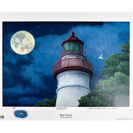 Lithograph Print of the Painting "Star Gazer" by Artist Ben Richmond