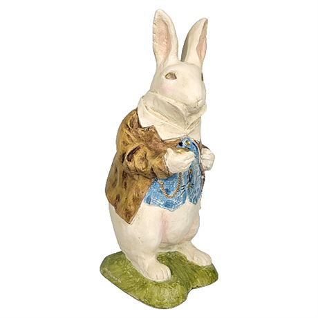Vintage 1998 Alice In Wonderland White Rabbit Garden Statue by R. Shipman Inc.