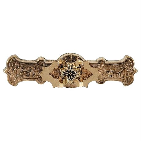 Vintage Victorian Gold Filled Bar Brooch