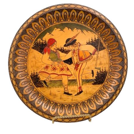 Woodburn Decorative Folk Art Plate