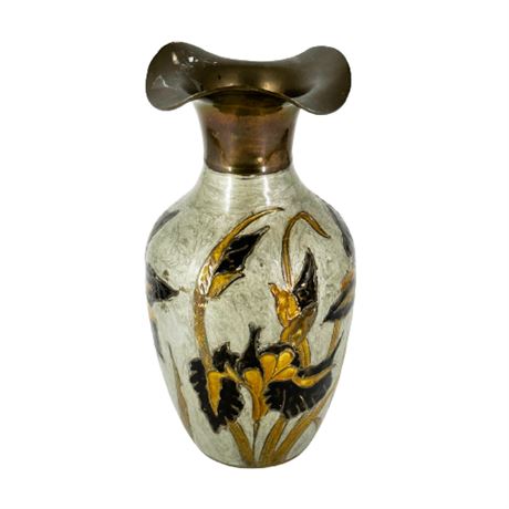 Decorative Brass Cloisonne Vase