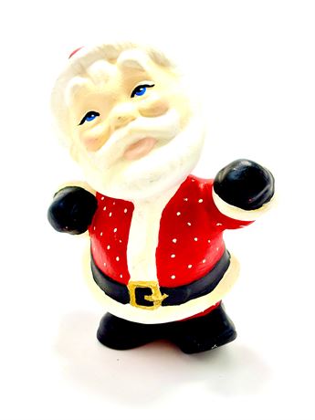 Vtg Ceramic Dancing Santa