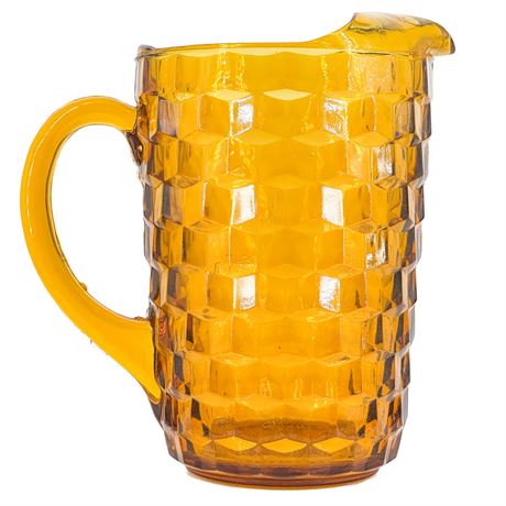 Vintage Indiana Glass "Whitehall" Optic Glass Pitcher