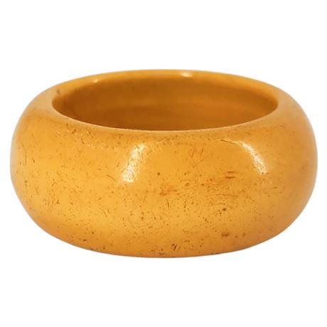 Vintage Butterscotch Bakelite 9mm Ring, Sz 5.5