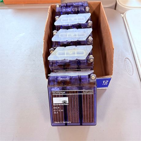 5 NOS Motorcycle Batteries