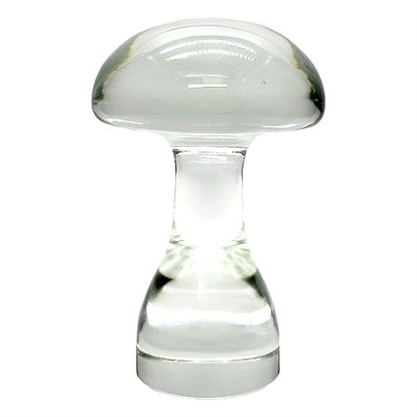 Antonio Da Ros for Cenedese Murano 6.5 Inch UV Reactive Art Glass Mushroom