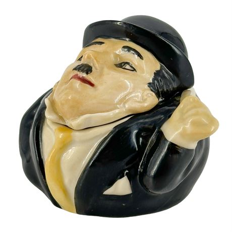Charlie Chaplin Ceramic "Face Pot" by Artist Kevin Francis