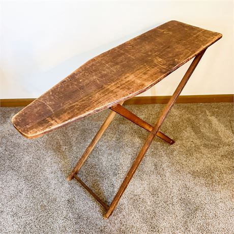 Antique Children's Wooden Ironing Board