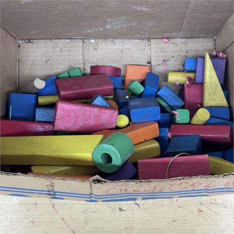 Vintage Wood Blocks, Dominos and More