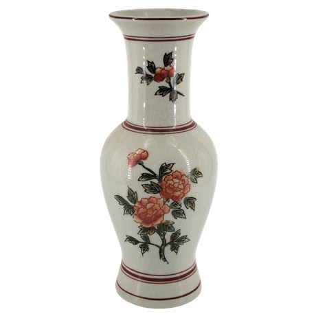 Vintage Andrea By Sadek Japan Porcelain Floral Table Vase #9274