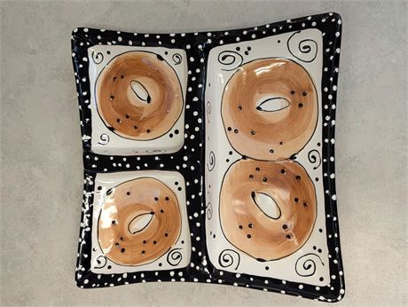 Bagel Plate Divided