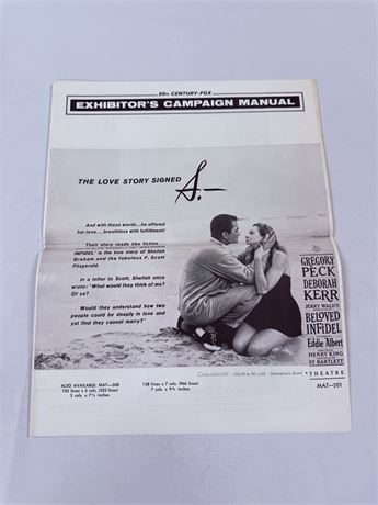 The Beloved Infidel Original Movie Pressbook