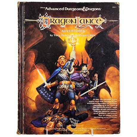 1987 Advanced Dungeons & Dragons "DragonLance: Adventures"