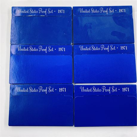 6 - 1971 Proof Sets
