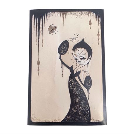 Camile Rose Garcia Print, "Butterfly Gang-girl"