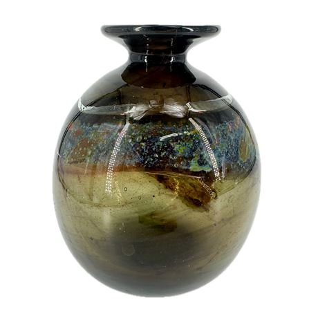 Vintage Hand Blown Art Glass Vase