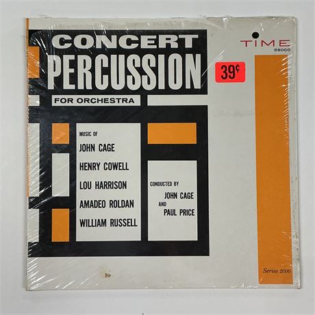 Concert Percussion for Orchestra Sealed Vinyl Record