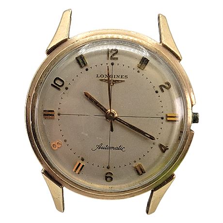 Vintage Longines 10K Gold Filled Watch, Missing Crown
