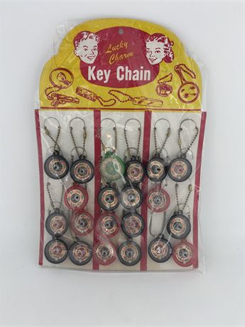 Store Display Card Of Roulette Wheel Keychains