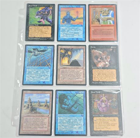 1994 Magic The Gathering cards lot of 9