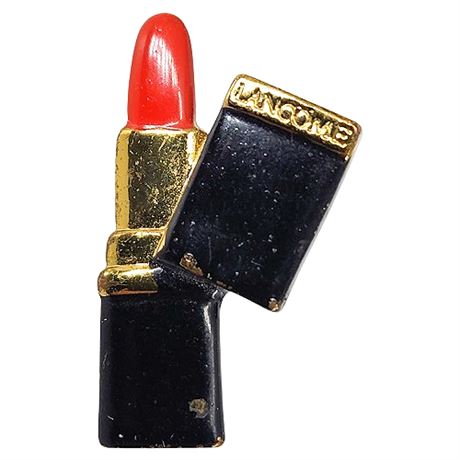 Vintage LANCOME Enamel Lipstick Lapel Pin