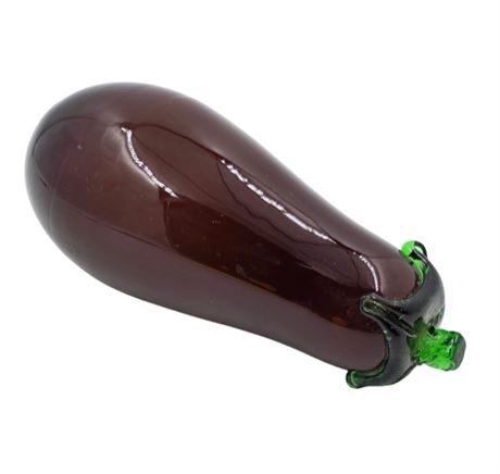 Murano Glass Eggplant